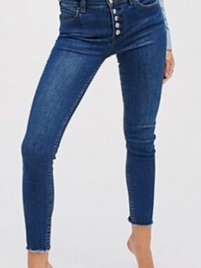 Free People Reagan Raw Button-Fly Jeans | Size 30